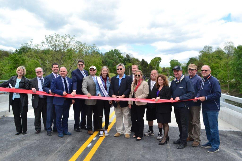 Dauphin County Commissioners celebrate a ribbon cutting