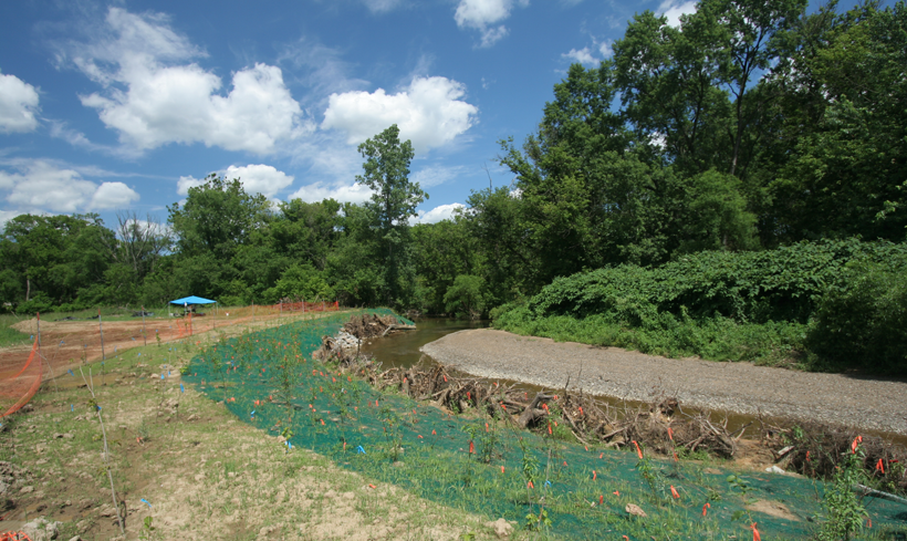 Streambank stabilization in Graham Park