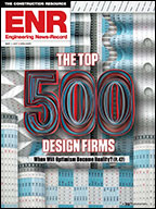 cover of the 2017 Top 500 Design Firms issue of ENR magazine