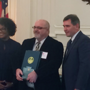 WVSA accepts Governor's Award for Local Government Excellence