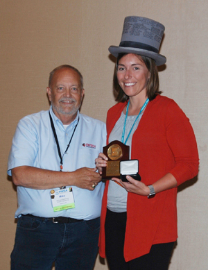 News: Erin Threet Accepts High Hat Award