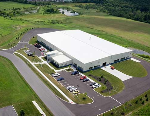 Aerial of NE Reihart & Sons Industrial Facility in Huntingdon, PA