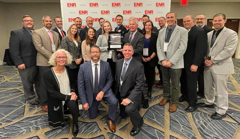 HRG team members celebrate our ENR Design Firm of the Year award