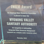 American Water Resources Association Integrated Water Resources Management Award given to Wyoming Valley Sanitary Authority in November 2022