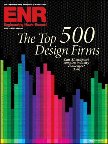 Cover of the 2024 ENR Top 500 Design Firms issue