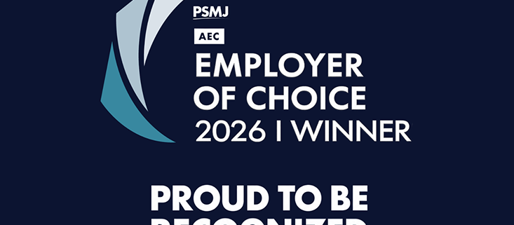 Proud to be recognized by PSMJ as an AEC Employer of Choice